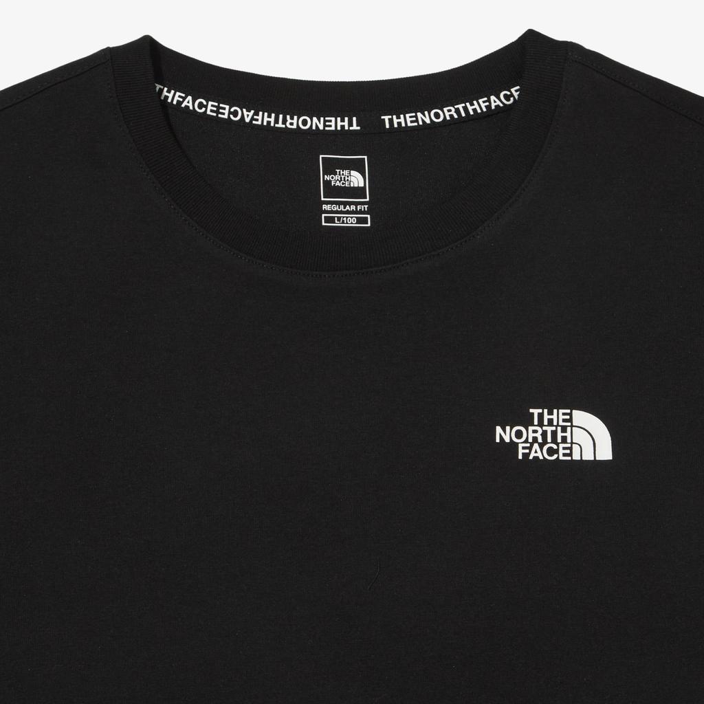 The North Face T-Shirts Unisex Black Crew Neck Moderate Straight Fit NT7UN25A