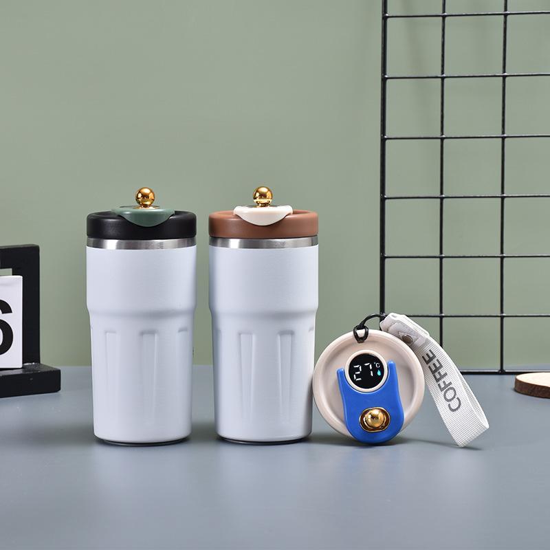 Smart Temperature Display Coffee Cup 316 Stainless Steel Vacuum Cup Tumbler Women's Good-looking Portable Water Cup Mug