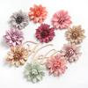 2/5Pcs 9CM Dahlia Artificial Silk Flowers Heads For Home Wedding Bride Decoration DIY Wreath Gift Party Dress Set Decorations