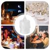 Flameless Candles Crystal LED Tealight Candle 24X Flashing Battery-Powered LED Small Candles Suitable For Weddings Dining Tables