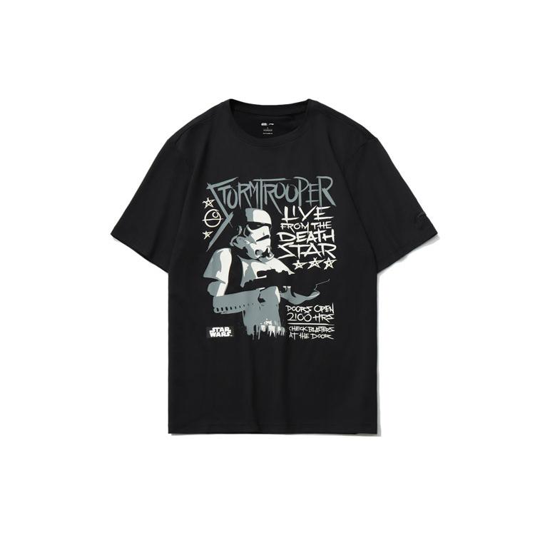 Li Ning x XINGQIUDAZHAN,LIANMINGKUAN T Shirt Men s Black AHSR335-2 XXL