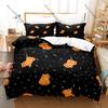 Cartoon Capybara Bettwäsche Set Einzelbett Zweibettbett Vollgröße Queen Size King Size Bettwäsche Set Schlafzimmer Bettbezug Sets Anime Bettlaken Set