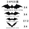 3D Bat Wall Decals PVC Halloween Decorations Spooky Stickers Removable Waterproof for Home Window Party Supplies