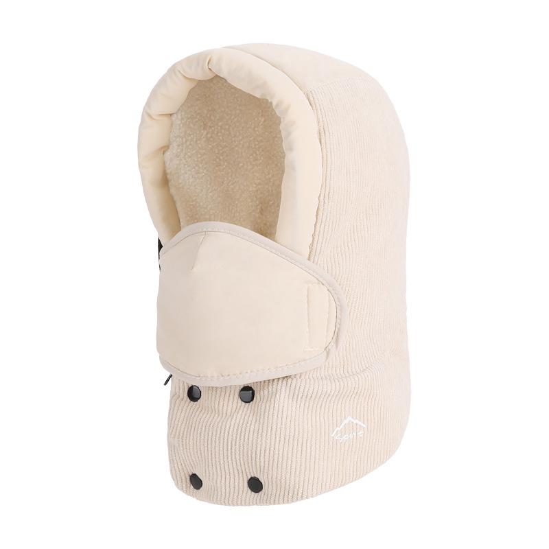 Children's Hat Winter Boys Girls Outdoor Velvet Warm-Keeping Bomber Hat Mask Scarf All-In-One Hat