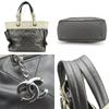 Gebrauchte CHANEL Tragetasche Paris Biarritz GM Beschichtete Leinwand Silber Silber Mit Pochette