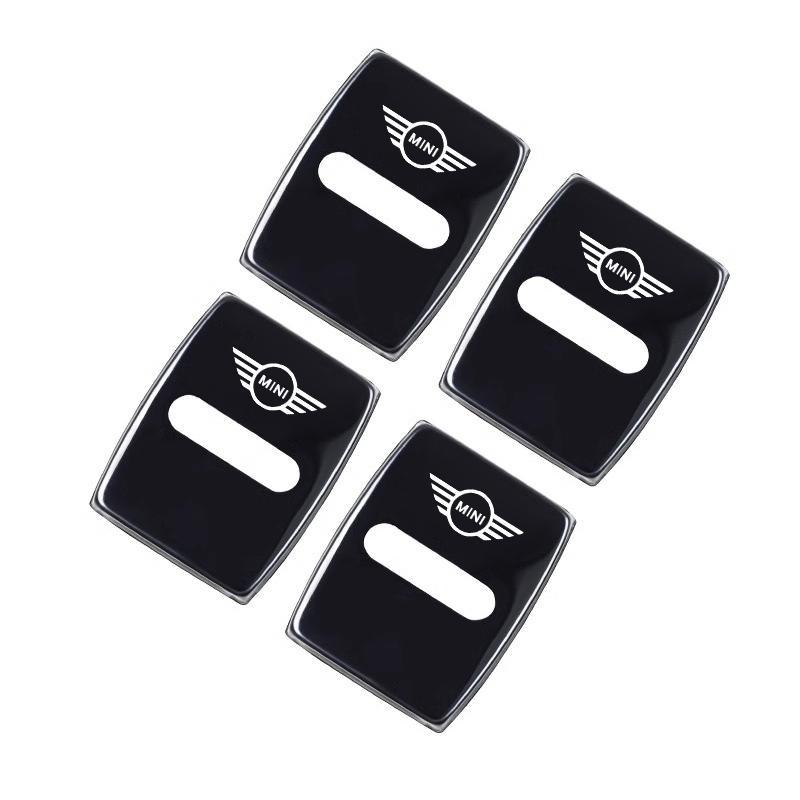 

4Pcs Car Door Lock Covers Auto Decorative For MINI One Cooper JCW Countryman Clubman Cabrio Paceman Coupe Roadster F57 Hub Cap