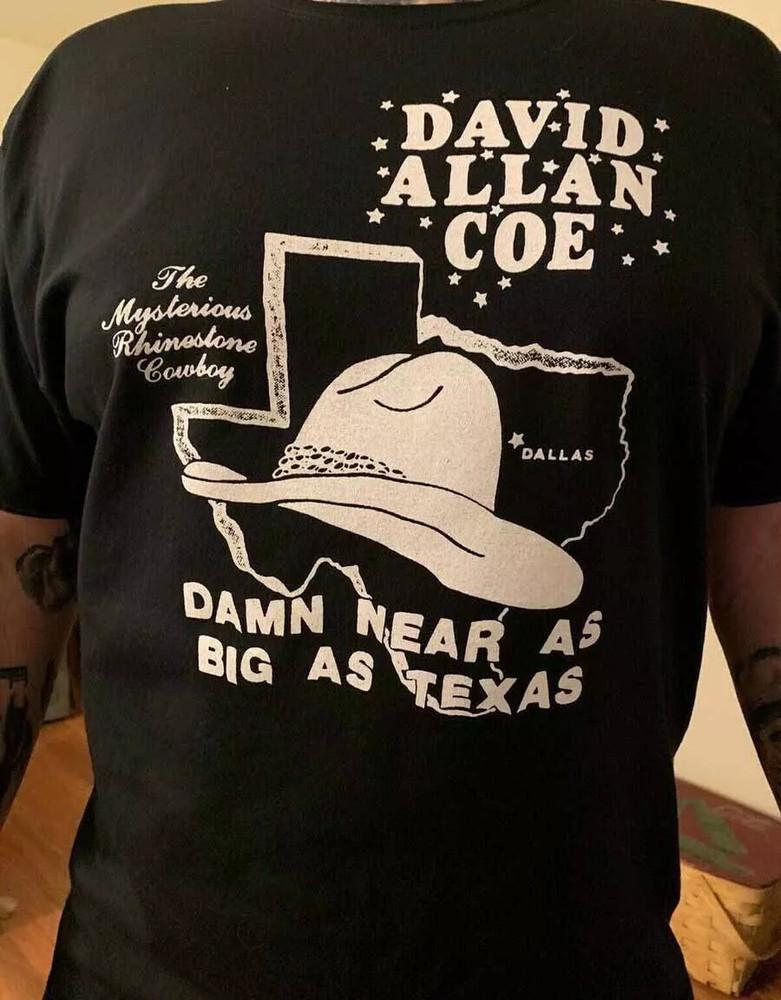 Футболка David Allan Coe Texas Big Полный размер S-5XL Унисекс L