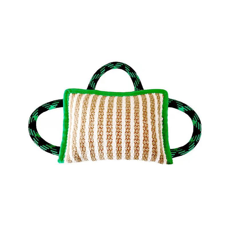Dog training coarse linen tear-resistant bite pillow pounce on molars and molars German Wrangler training Dog Bite Stick