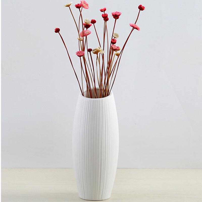 Nordic Witte Keramische Vaas Embryo Eenvoudige Droge Bloem Inzetstukken Moderne Huis Bogu Plank Decoratie