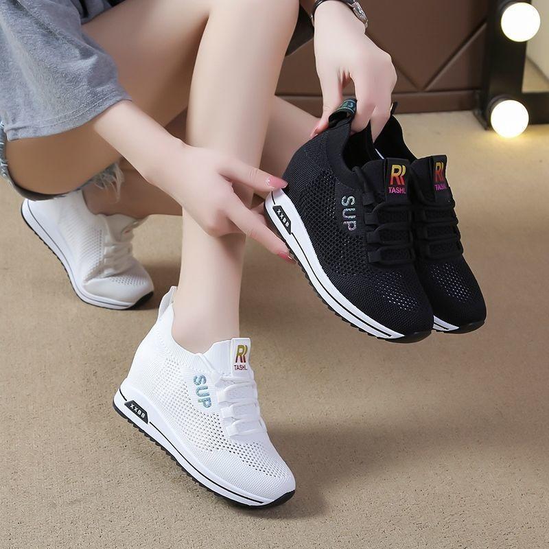 Fashion Women Platform Shoes Spring Breathable Casual Shoes Woman Fashion Sneakers Height Increasing Vulcanize Shoes