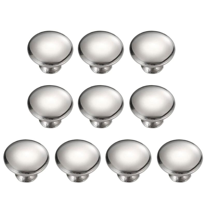 

10Pcs Cabinet Pull Stainless Steel Dressers Knob Round Drawer Door Pulls Handles Kitchen Bedroom Furniture Hardware S серебряный