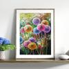 11CT Full Cross Stitch Colorful Dandelion Counted DIY Embroidery Kits Handmade Cotton Thread Needlework Wall Art Crafts Home Dec