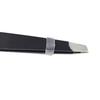 Multi Purpose Eyebrow Tweezers Stainless Steel Ergonomic Precise Slant Tip Eyebrow Tweezers with Comb Black