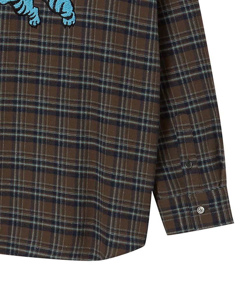 BEYOND CLOSET New Classic Preppy Cut Check Shirt Brown