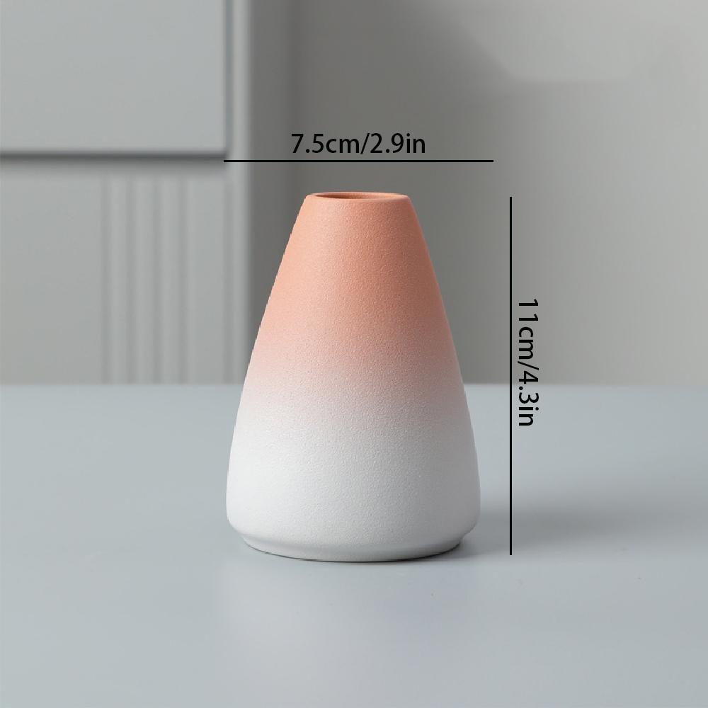 Ceramic Small Flower Vase Home Decoration Crafts Tabletop Ornament Simplicity Japanese-style Decoration