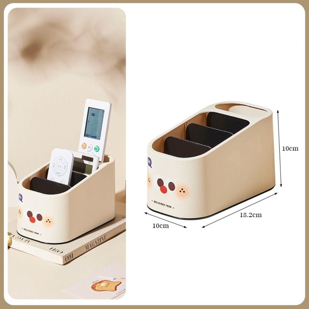 

Household Remote Control Organizer Box Large Capacity Pen Holder Cosmetic Storage Case чорний