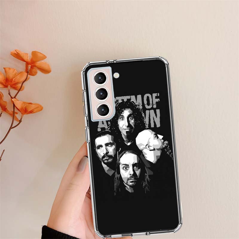 System Of A Down Phone Case For Samsung S24 S25Edge Galaxy S22 S25 Ultra S21 S23 FE S20 S10 Plus S10E Cover Shell Coque Clear Si