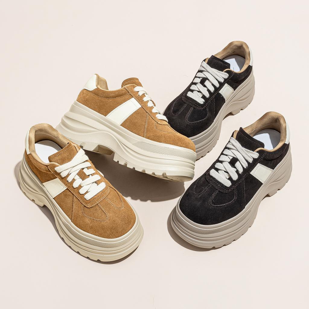 Dad shoes women's autumn new thick-soled heightening German training shoes versatile casual sports shoes single shoes