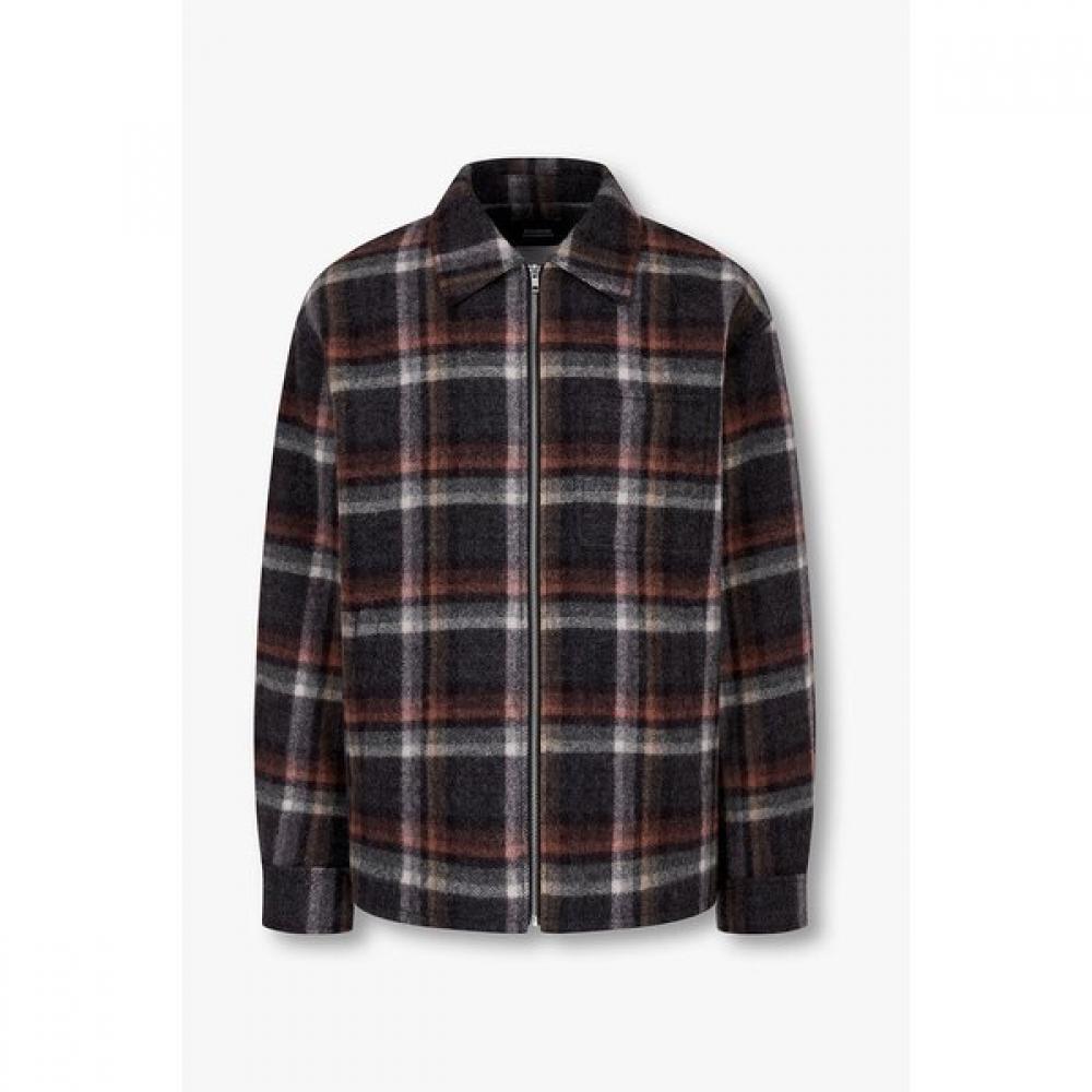 

Tomboy Men Check Alpaca Wool Collar Jumper Model 9155413304ar 74 (melange brown)/M(95~100)
