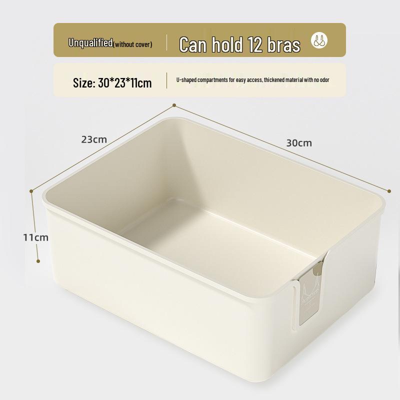 3-in-1 Dustproof Plastic Drawer Organizer for Socks and Underwear