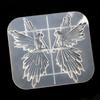 Crystal Epoxy Resin Mold Girl with Flute Angel Mirror Shiny Silicone Mould DIY Crafts Decorations Ornaments Casting Tool