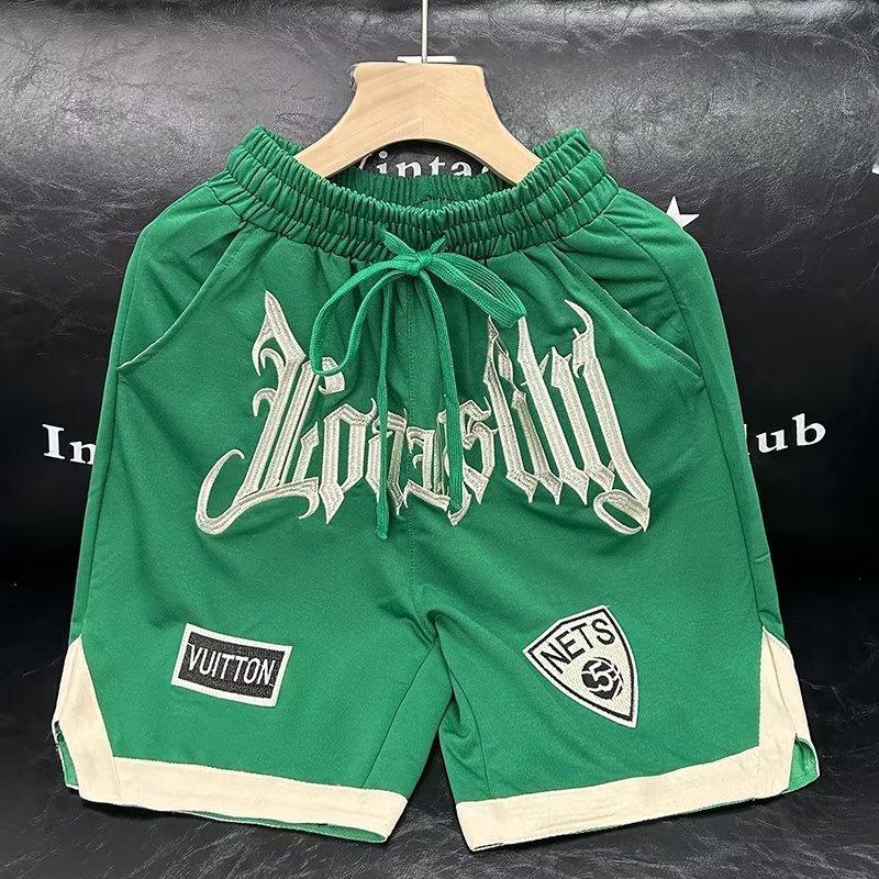 Men's Summer Basketball Shorts - Trendy Hip-Hop Style, Loose Fit, Embroidered Sport Shorts