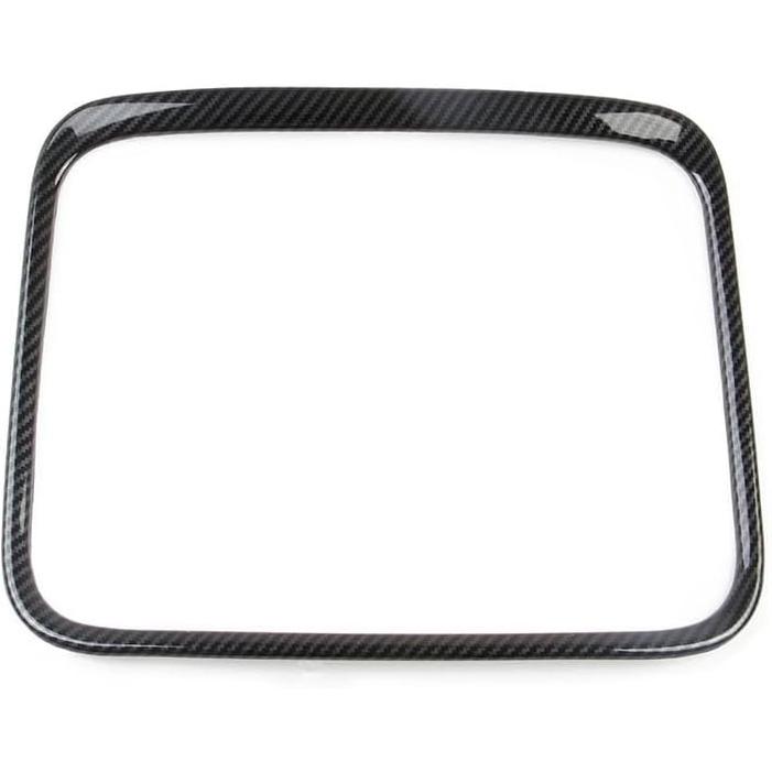 

Korlot Carbon Fiber Style Center Console Storage Cup Holder Cover Trim Accessories fit 2015-2018 RAM 1500 2500 3500