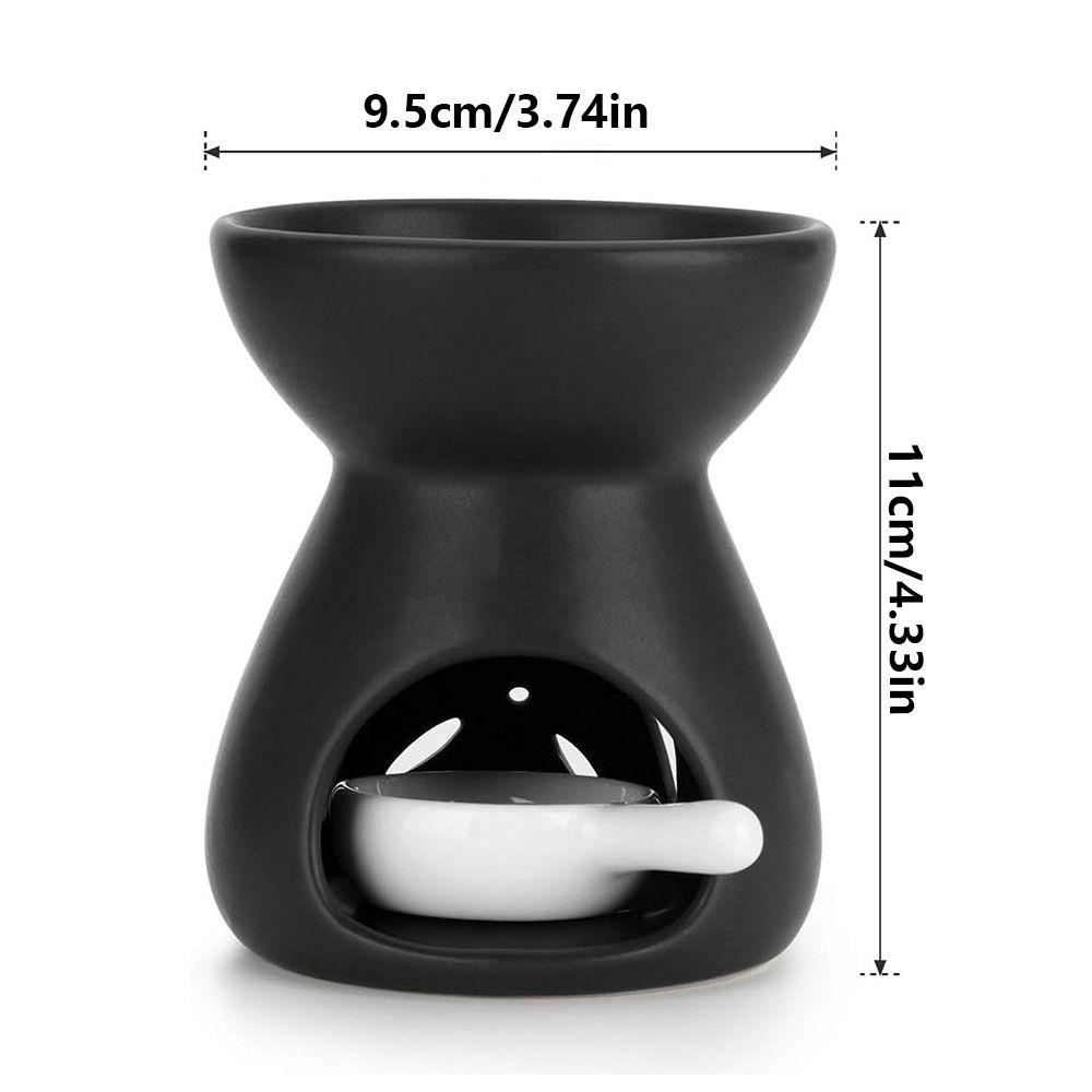 With Tealight Spoon Wax Melt Warmer 90ml Capacity Candle Wax Melter Ceramic Candle Burner  Incense
