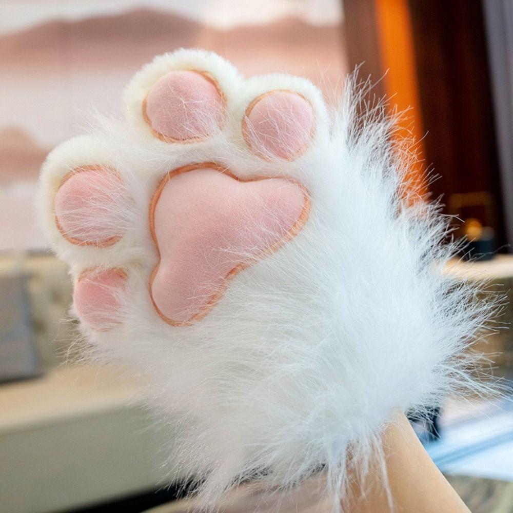 Cartoon Plush Cat Paw Gloves Fursuit Kigurumi Cosplay Props Cute Cat Claw Mittens  Gifts