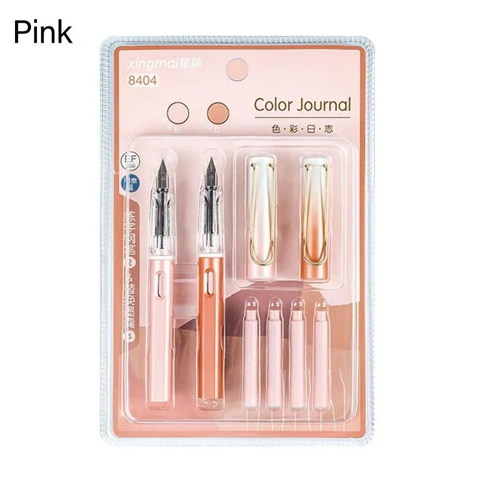 Zasněné přechodové pero 0,38 mm modré inkoustové plnicí pero Vyměnitelné inkoustové gelové pero Dárkové studentské kreativní psací potřeby Školní kancelářské potřeby