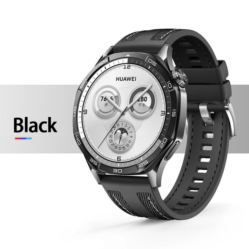Official 22mm Nylon Strap For HUAWEI WATCH GT 6 5 4 46mm/Watch 4 5 6 Pro/GT 6 5 3 2 Pro 46 mm Composite Silicone Band Bracelet