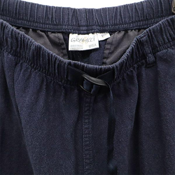 Gramicci Linen Blend Outdoor Shorts F Navy Women Used