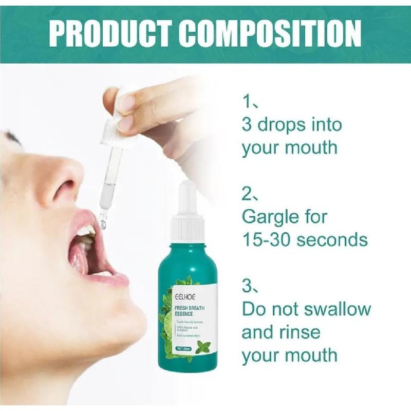 Generic Fresh Breath Essence, 1 Fl Oz, 30 ml (Pack of 1), Teal Blue…