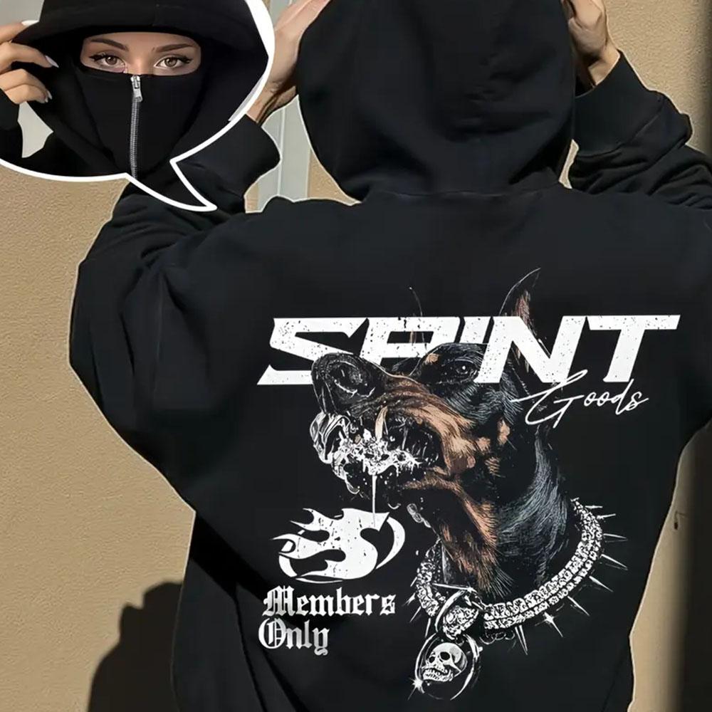 Men's Zipper Hooded Jacket, Zipper Closure Design Suitable for Daily Y2K Gothic Casual Jacket, Fashionable Zipper Hooded Sports High-quality Jacket