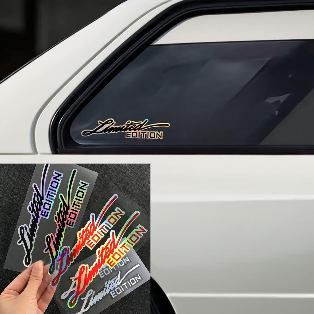 Car Stickers Limited Edition Vinyl Decals - Laser Rainbow Finish, Creative Motorcycle and Car Styling Sticker
