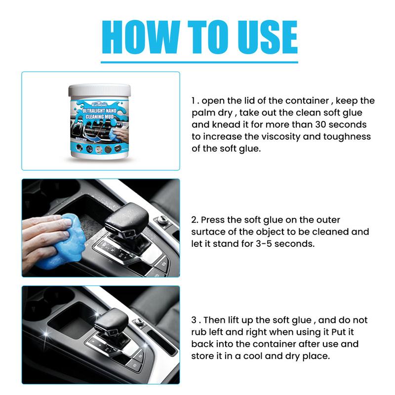 1pc Multifunctional Home Keyboard Cleaner Tool Accessories Car Air Vent Gap Cleaning Gel Car Interior Dirt Removal Wash Mud