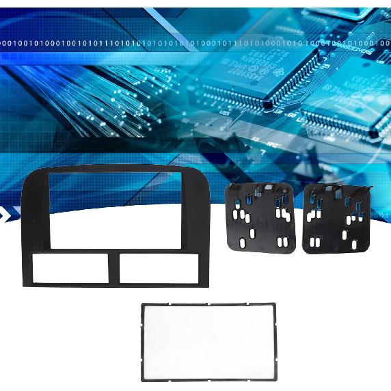 Fydun Double DIN Installation Dash Kit Dashboard Installation Trim Stereo Audio Bezel Decor for 1999‑2004