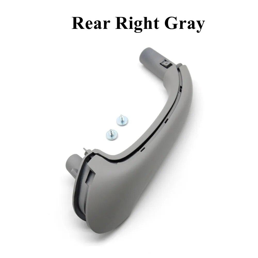

Black Beige Gray Car Front Rear Interior Inner Door Pull Carrier Covers Handles Trim For Mercedes Benz W203 C-Class 2038101551 Rear Gray Right