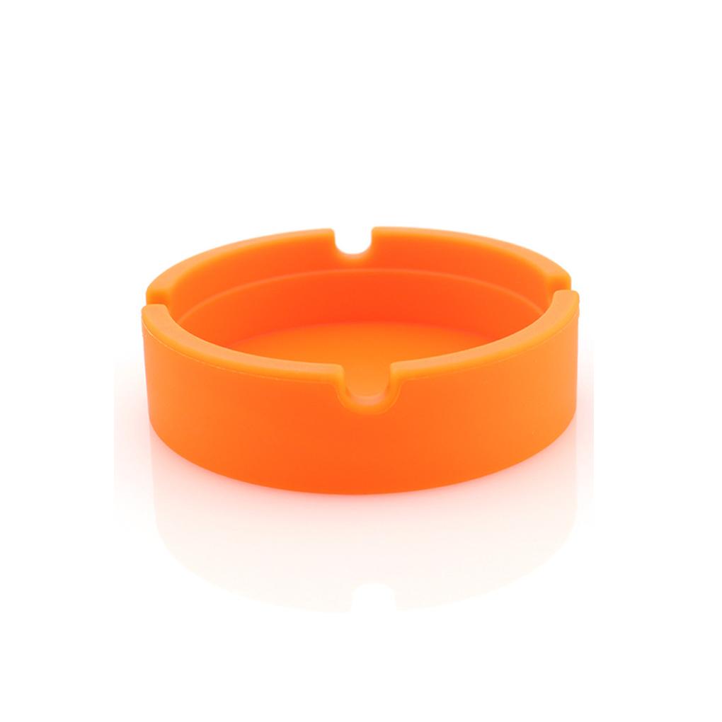 Ashtray Temperature Resistant Ash Tray Table Holder Washable Travel Household Office Car Bottle Cup Pad Mat Solid Color