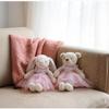 1 Adet 28cm Sevimli Bale Eteği Ayı ve Tavşan Peluş Oyuncak Sevimli Sakinleştirici Hayvan Bebekleri Tavşan Oyuncakları Doğum Günü Noel Hediyesi