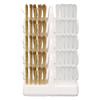 5pcs Nail Drill Bit Cleaner Portable Size White Copper Colored Bristles Metal Plastic Nail Bit