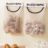 Kitchen Storage Bag Reusable Mesh Net Bag with U-Shaped Opening Wall Mountable