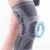 Gestrickte Kniekompressionsbandage mit seitlichen Stabilisatoren Patella-Polster Damen Herren Meniskusriss Verletzung Regeneration Gelenkschmerzen Laufen Sport Kniebandage