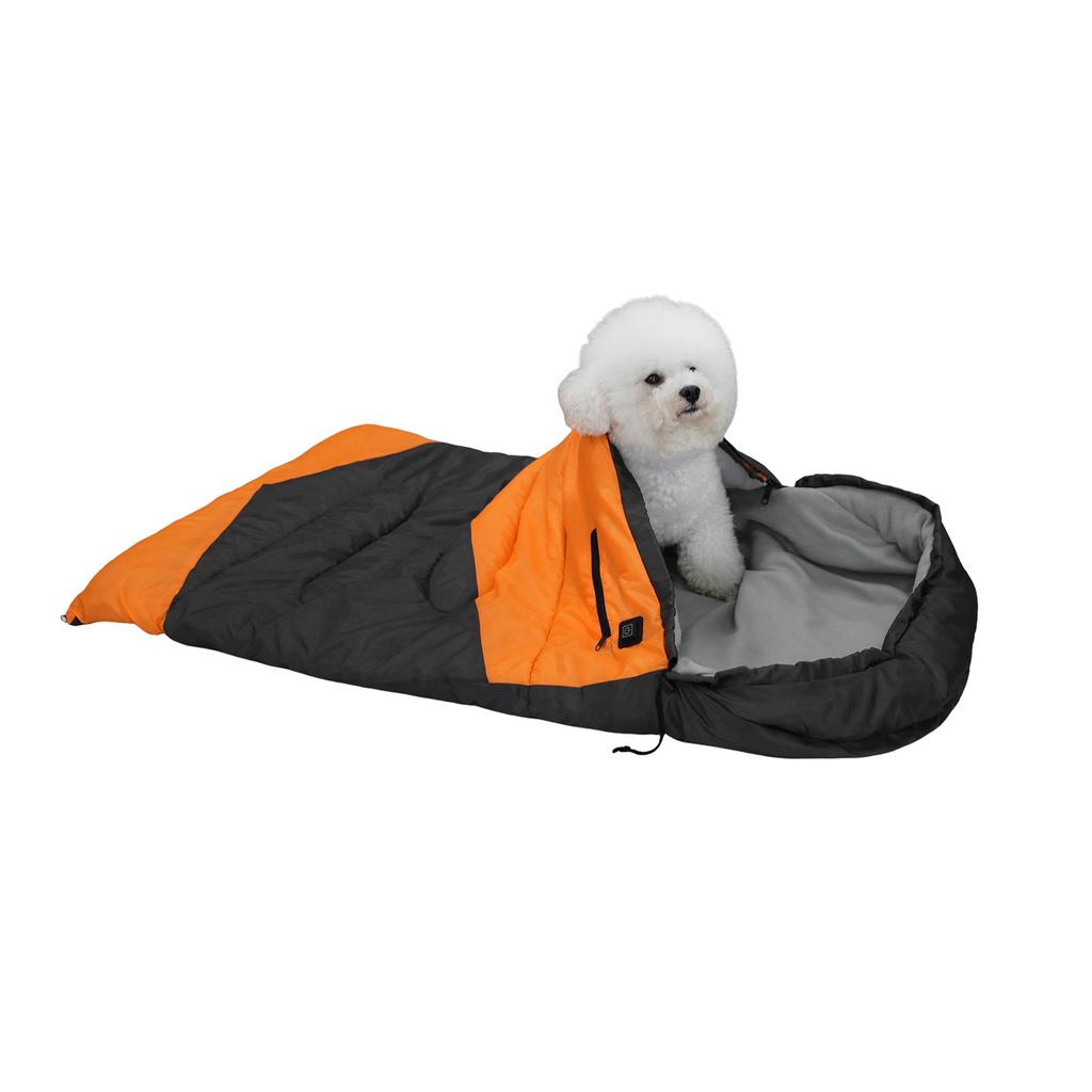 Outdoor Pet Dog Sleeping Bag Adjustable Temperature Heating Dog Bed Camping Pet Warm Sleeping Bag