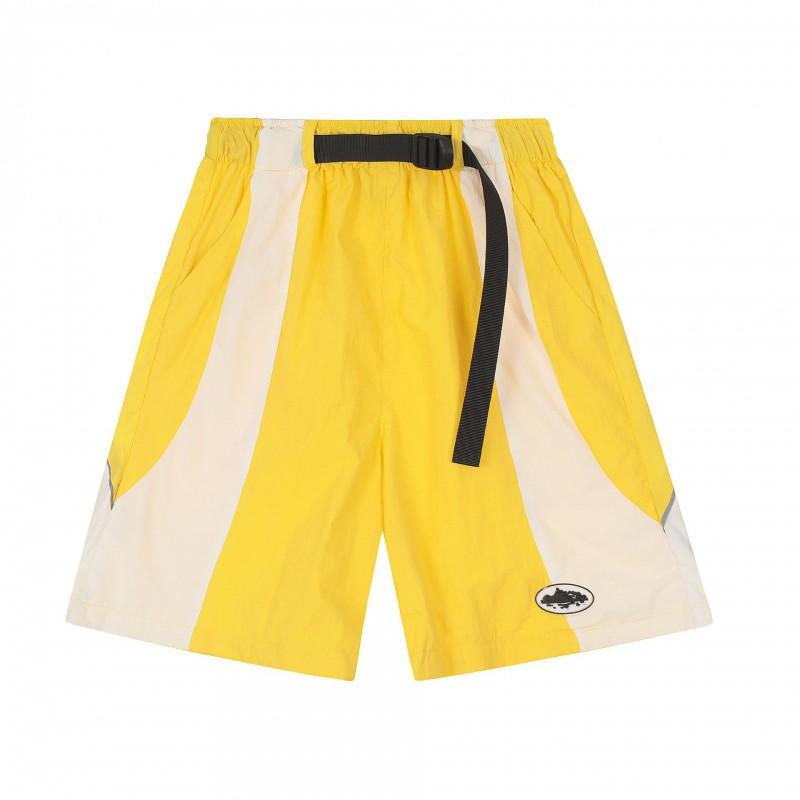 Corteiz Streetwear Short Pants Men Women Alcatraz Ship Print Loose Fit Cotton Shorts