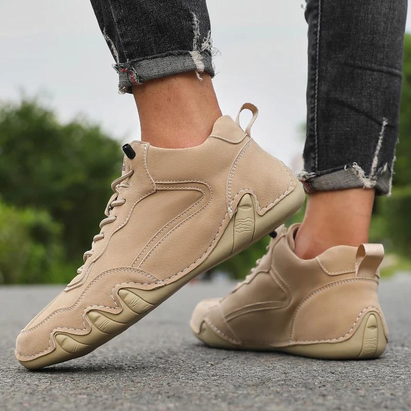 

Fashion Skateboarding Shoes Men in Spring and Autumn Comfortable Flat Bottomed Casual Sports Shoes Cal Ç Ado De Luxo 2025 Frete Gr Á Tis 39 хаки