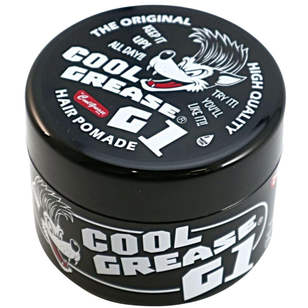 Sakamoto Koseido Cool Grease G1 210g Fine Cosmetics Pomade Men s Wax Grease Fragrance-Free Super Hard Water-Soluble Sticker Set