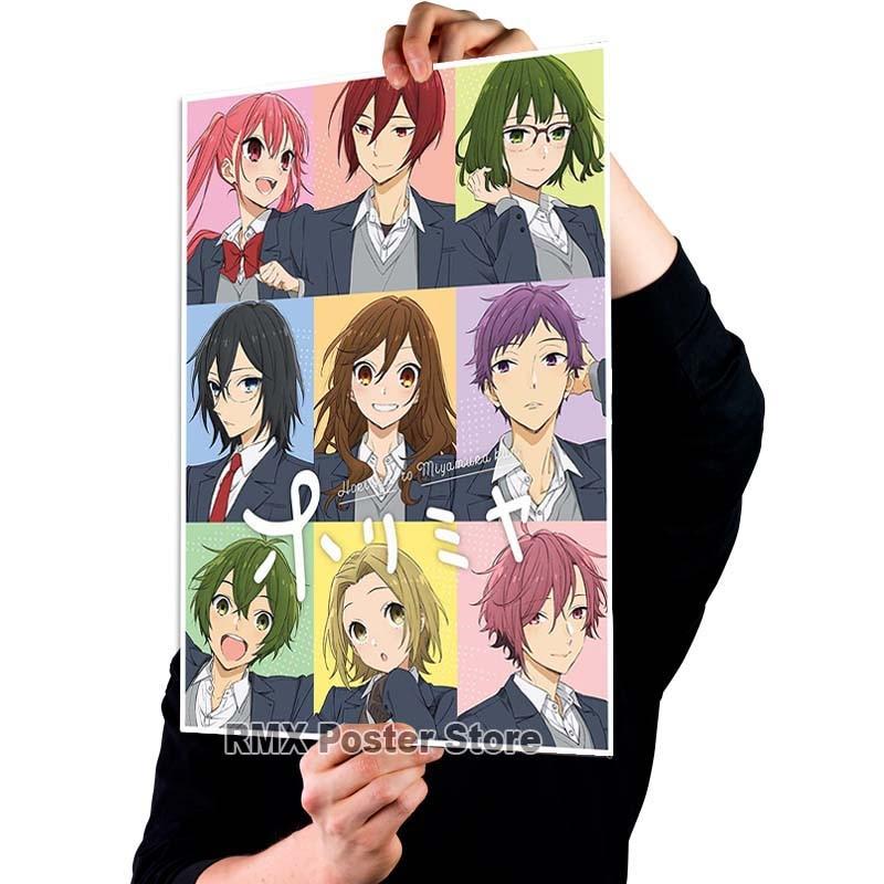 

Белая бумага с покрытием, японское аниме, плакаты «Хоримия», высокое качество, принт, постер, домашний декор, сделай сам, украшение для гостиной, бара, живопись 30x21cm