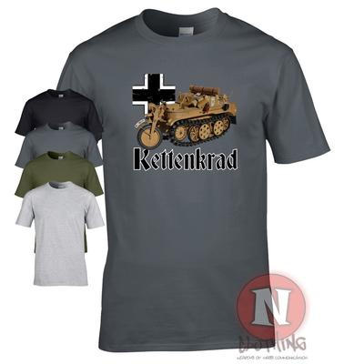 Kettenkrad Half-track Vehicle T-Shirt Motorcycle WW2 German Military Armour World
