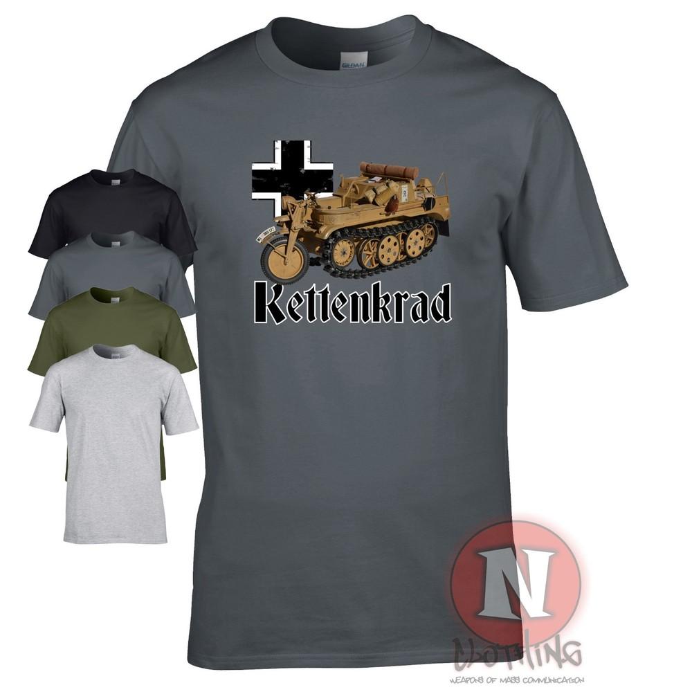 Kettenkrad Halbkettenfahrzeug T-Shirt Motorrad WW2 Deutsche Militär Armour Welt